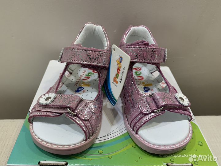 Новые кожаные сандалии Panda 21 Турция