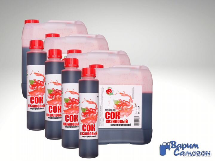 Сок кизиловый концентрированный, канистра 5кг