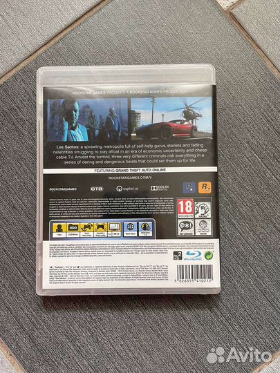 Диски на PS3 GTA 5