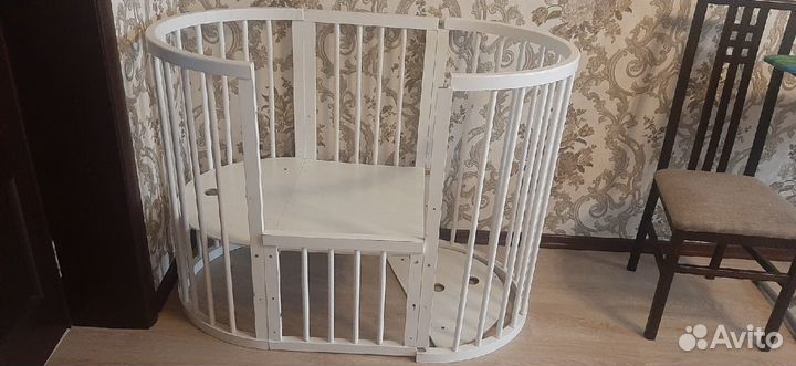Детская овальная кроватка