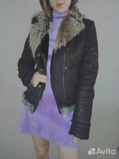 Дубленка укороченная