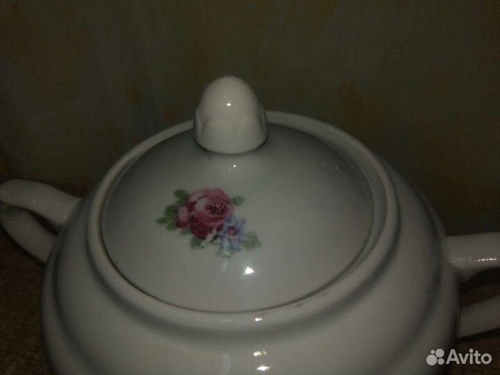Сахарница СССР фарфор Вербилки