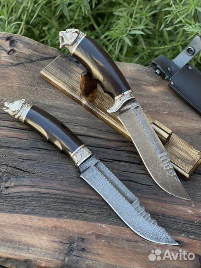 Нож «соблезуб» из дамасска