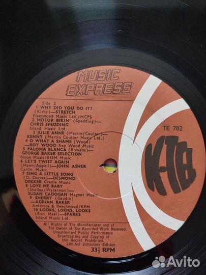 K-Tel's Music Express 20 Original Hits