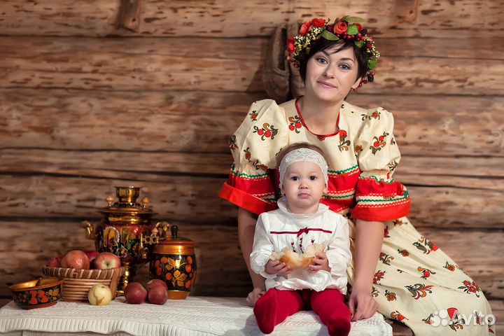 Фэмили лук мама + дочка русский 40 - 44 и 110