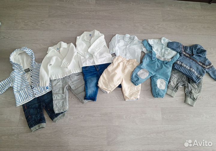 Вещи пакетом на мальчика 62 68
