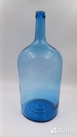 Бутылка четверть старинная синяя - царская россия