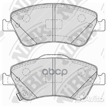 Колодки тормозные дисковые зад PN1835 NiBK