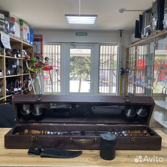 Шашлычный Набор Деревянный без фляги