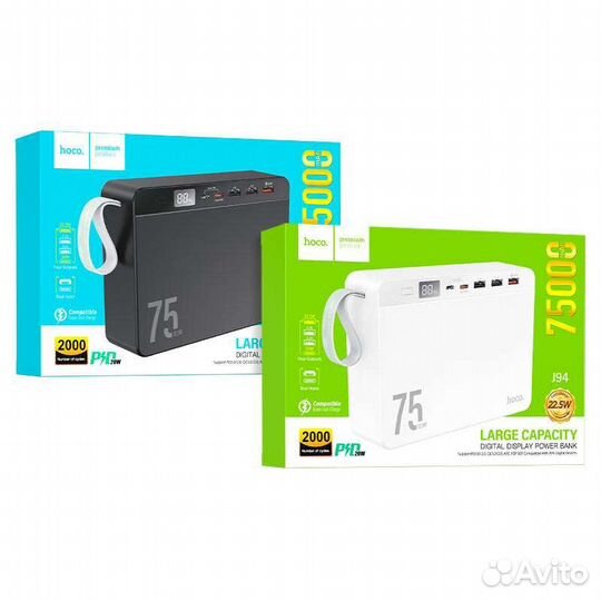 Power Bank J94 Hoco 75000mAh чёрный