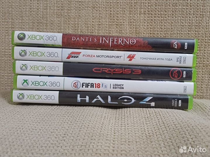 Диски на xbox 360, halo 4, Crysis 3 и др