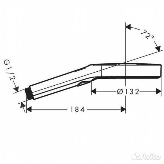 Hansgrohe Rainfinity Ручной душ 130мм, 3 jet, цвет