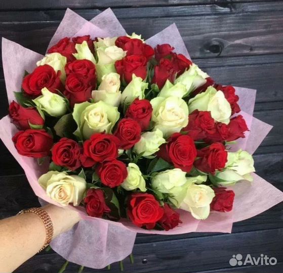 Розы 51, 101 шт с доставкой