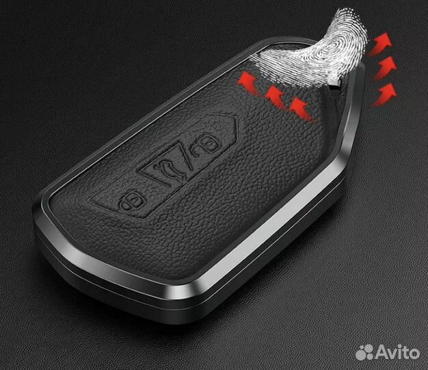 Чехол на ключ Volkswagen / Фольксваген металл black