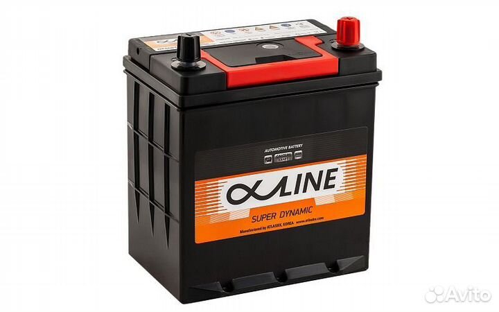 Аккумулятор Alphaline 44R (46B19L) обр. пол. 44 Ач