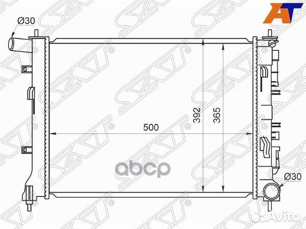 Радиатор Hyundai Accent 17- / Solaris 17-20 / K
