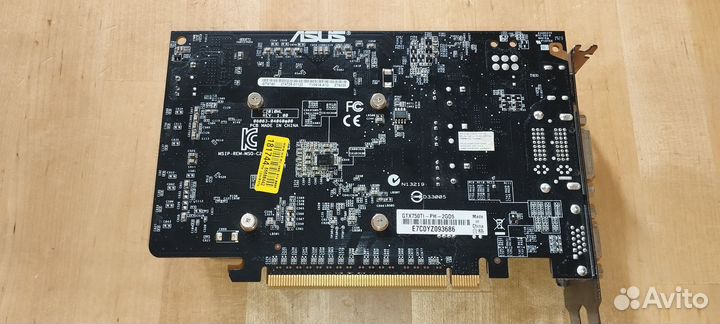 Видеокарта 2 gb GTX 750 TI asus