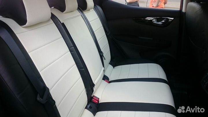 Чехлы из экокожи Автопилот Nissan qashqai 2014)