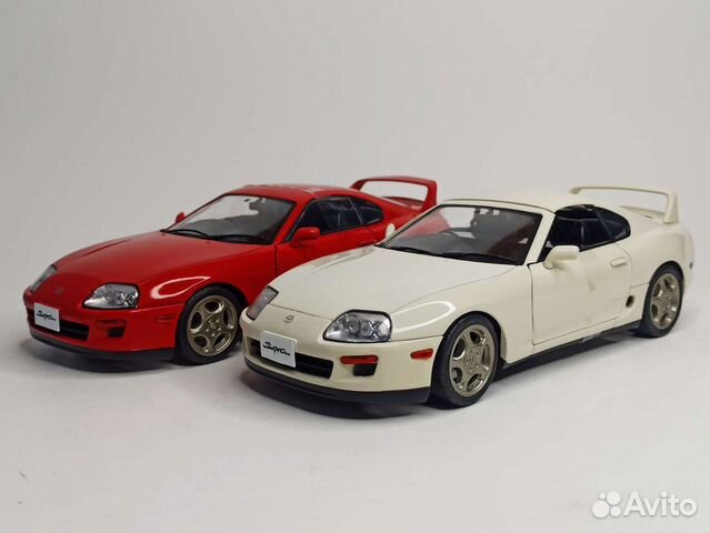 Toyota Supra Targa MK4 year 1993 white 1:18 Solido