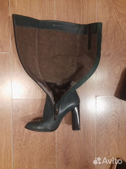 Сапоги женские зимние кожаные 39