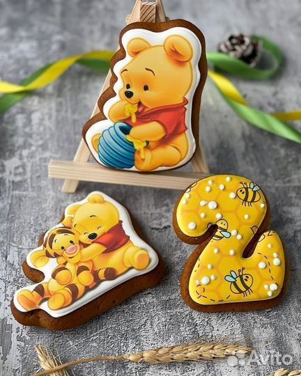 Пряники с печатью / пряничные украшения для торта