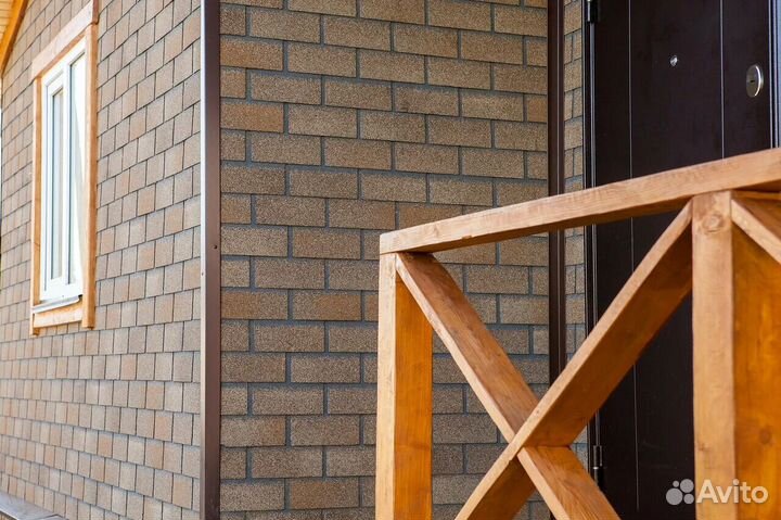 Hauberk фасадная плитка, кирпич Песчаный (2м2)