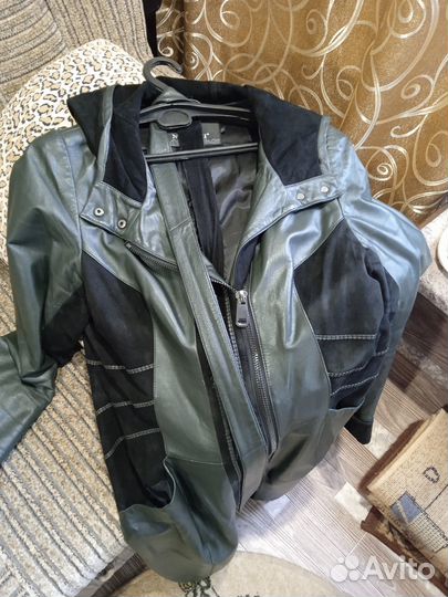 Пальто из натур кожи