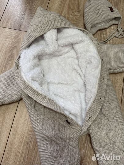 Вязаный комбинезон dishi 62-68