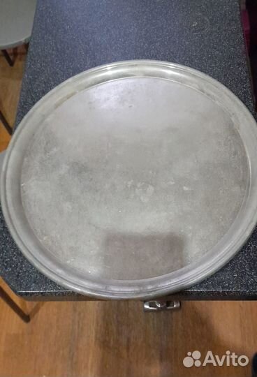 Самовар с подносом латунь 6, 5 л