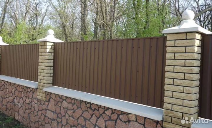 Забор из профнастила профессионально качественно