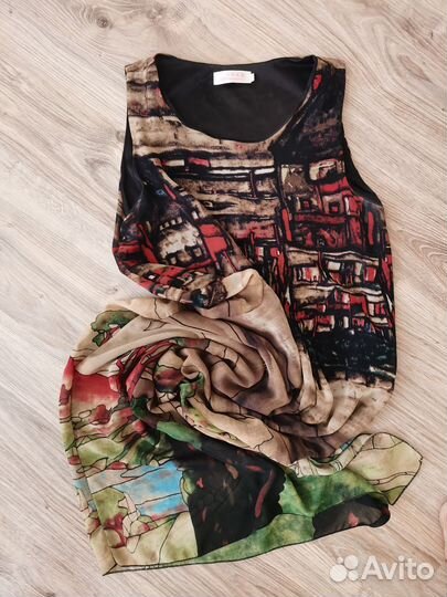 Платье летнее шифоновое 44-46 размер