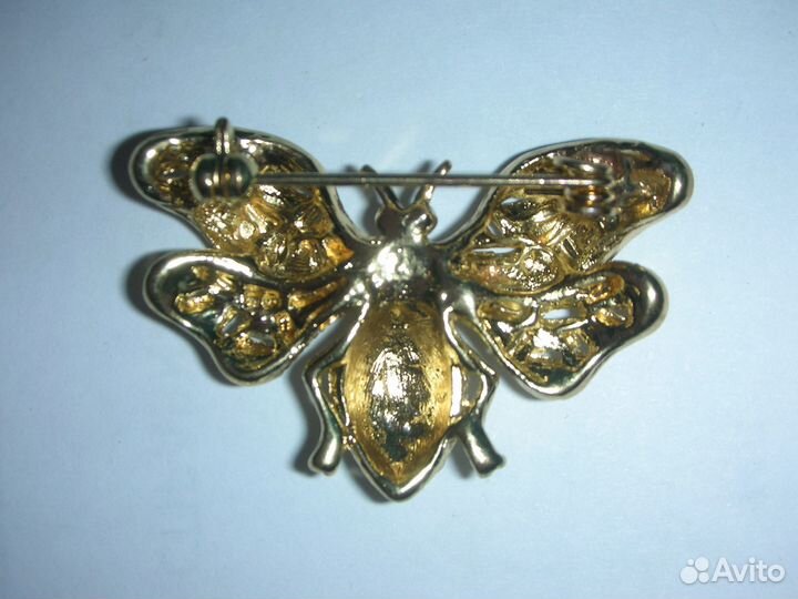 Броши, пчела и бабочки, 2 шт