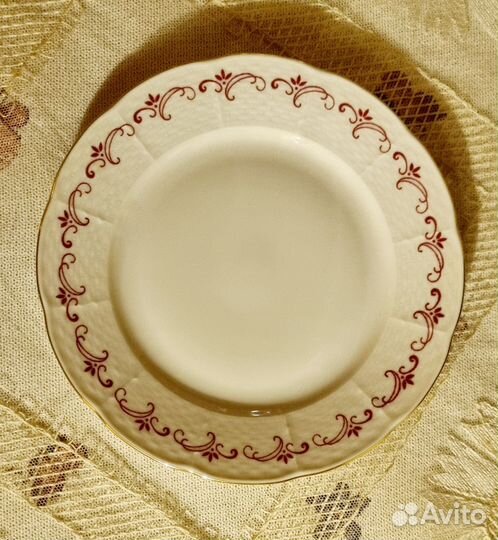 Тарелка сервировка чехословакия фарфор