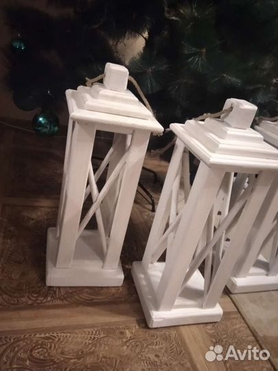 Фонарь из дерева декор в наличии и на заказ