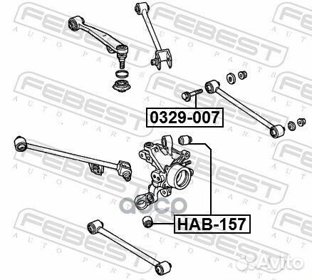 Болт с эксцентриком honda accord 98-07 0329-007