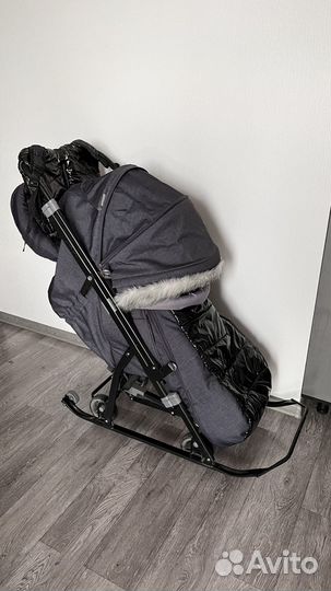 Санки - коляска Vulpes черная