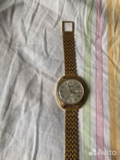 Часы 27 камней, позолоченые, автоподзавод