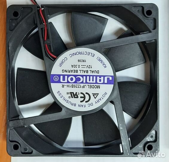 Вентилятор jamicon JF1225B2H 120х120х25 12В