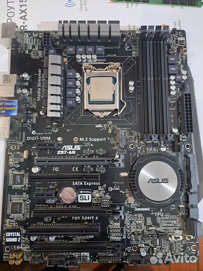 Asus Z97-AR + CPU I7-4770K комплект