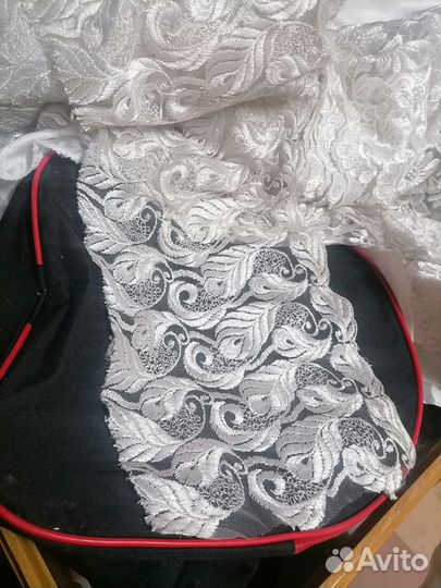 Кристалон, кружево, фурнитура. Белая