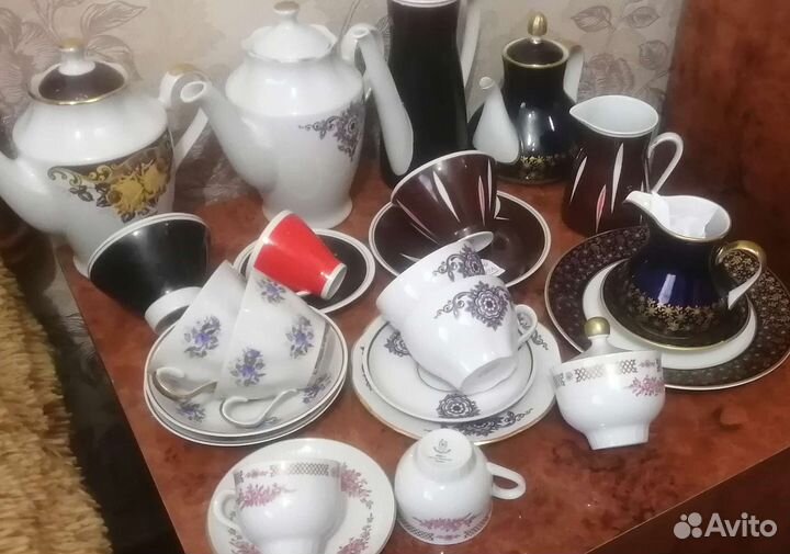 Предметы сервизов дулево лфз вербилки и др