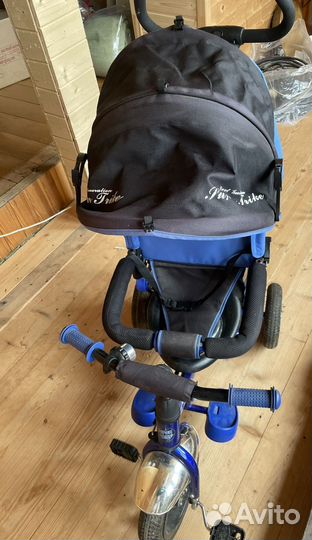 Трех колесный велосипед детский с ручкой