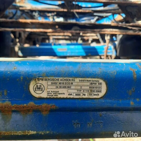 Ось ступица bpw shsf 9010 eco-m 120мм