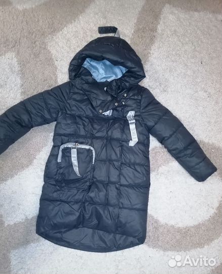 Пуховик для девочки 140