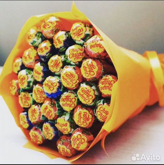 Съедобный Букет из чупа чупсов
