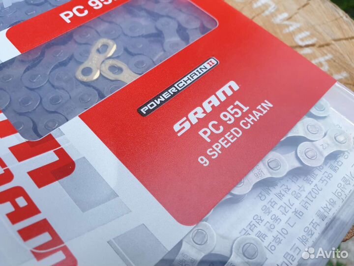 Цепь 9 скоростей sram PC-951 с замком