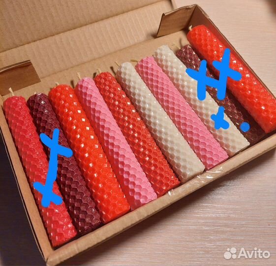 Свечи из вощины, подарочный набор