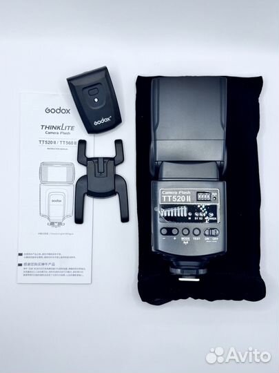 Накамерная вспышка Godox TT520II + синхронизатор