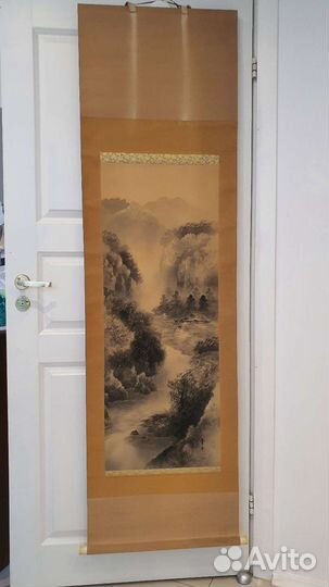 Японские живописные свитки,винтаж,листайте