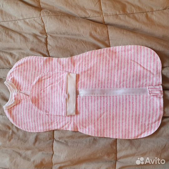 Пеленальный кокон+шапочка